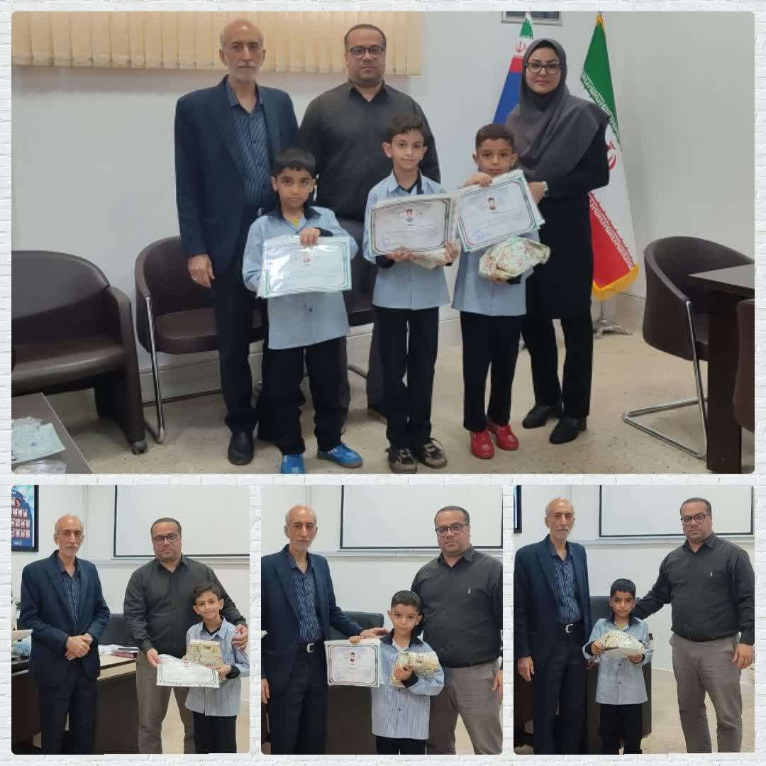 تجلیل از دانش آموزان 